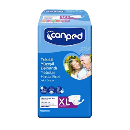 Canped Hasta Bezi Belbantlı Tekstil Extra Large 7'Li 4 Adet