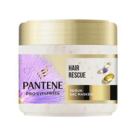Pantene Pro-V Sac Maskesi Yogun 300ml Hair Rescue 4 Adet