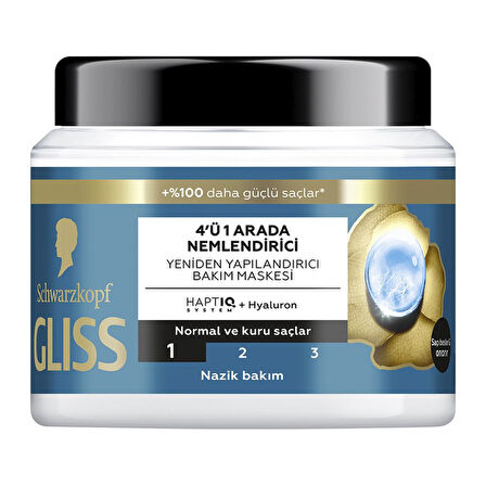 Gliss Sac Bakim Maskesi 400ml Aqua Revive 4 Adet