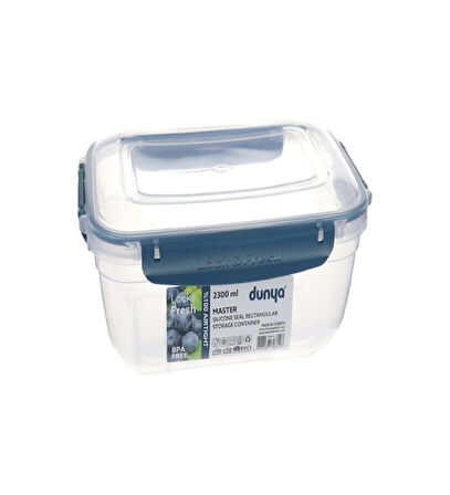 Dünya Master 2300 Ml. Dikdörtgen Saklama Kabı 4 Adet