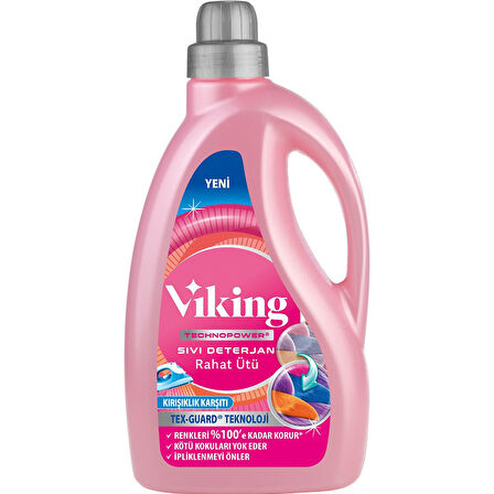 Viking Sıvı Çamaşır Deterjanı 2700 Ml. Rahat Ütü 45w 4 Adet