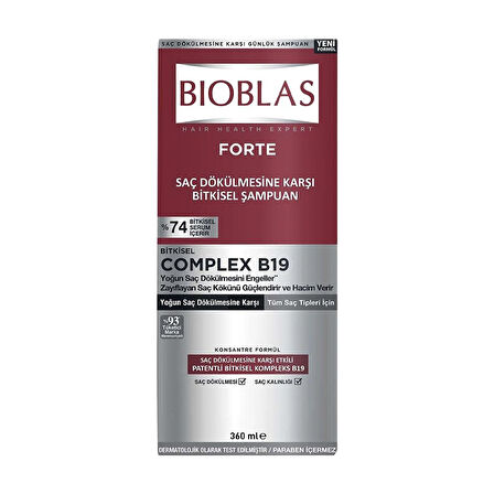 Bioblas Şampuan 360ml Forte 4 Adet