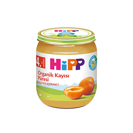 Hipp Organik Kayısı Püresi 125 Gr. 4 Adet