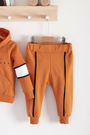 3-18 Ay Erkek Bebek Takımı Mini Zeo 2'li Kahverengi