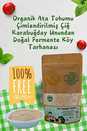 Organik Glutensiz Çimlendirilmiş Çiğ Karabuğday Unundan Vegan Doğal Fermente Tarhana (250 gr)