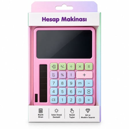 2IN1 PİLLİ HESAP MAKİNESİ - DİJİTAL ÇİZİM YAZI TABLET TAHTA KRD-8120
