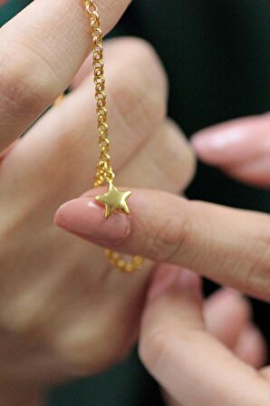 14 Ayar Altın Yıldızlı Doç Bileklik