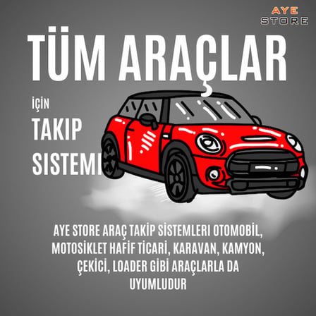 Aye Store Araç Takip Sistemi | 1 Yıllık Hat ve Program Kullanımı Dahil