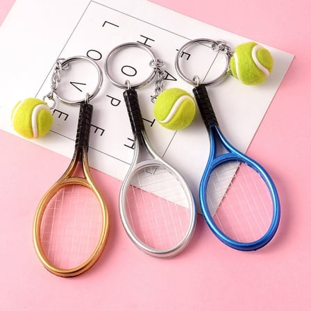 Gercekci Tenis Raketi Tasarimli Sik Anahtarlik Kolye Canta Susu Tennis Keychain