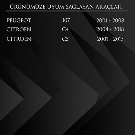 Peugeot 207, 307 Citroen C4 C5 için Cam Düğme Kapağı