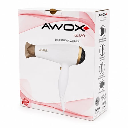 AWOX GLEAO  ROSE-GOLD  SAÇ KURUTMA - FÖN MAKİNESİ  SOĞUK ÜFLEME   2 KADEME FAN - 3 KADEME SICAKLIK   2000W