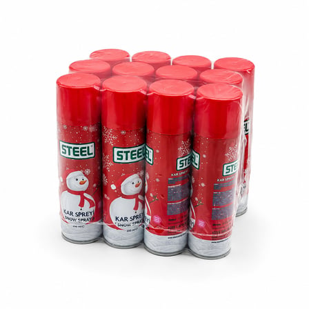 12 ADET STEEL MAX KAR SPREYİ 200ML