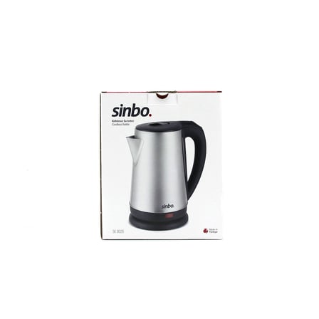 ÇELİK KETTLE SU ISITICISI KABLOSUZ KULLANIM 1.8LT 360 DERECE DÖNEBİLME OTOMATİK KAPANMA SK-8026