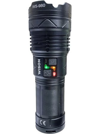 Profesyonel Zoomlu El Feneri | 60w – 7000 Lümen – 13.200 Mah – Type‑c – Metal Gövde