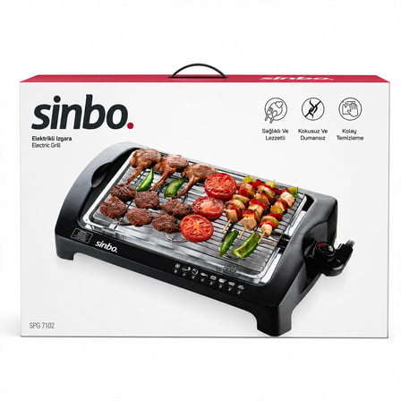 ELEKTRİKLİ IZGARA 2000W SBG-7102