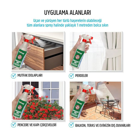 CHRYSAMED İNSEKTİSİT MAX SIVI BÖCEK İLAÇ SPREY 500ML HAMAMBÖCEK - KENE - AKREP - KARINCA - TAHTA KURUSU