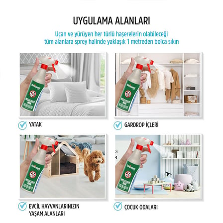 CHRYSAMED İNSEKTİSİT MAX SIVI BÖCEK İLAÇ SPREY 500ML HAMAMBÖCEK - KENE - AKREP - KARINCA - TAHTA KURUSU