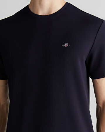GANT Erkek Lacivert Relaxed Fit Bisiklet Yaka T-Shirt