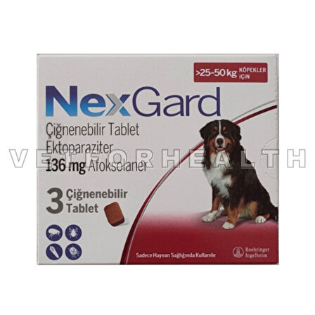 Nexgard 25-50kg Köpek 3 Tablet SKT: 2026