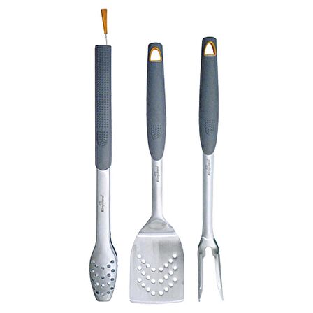 3 Parça Mangal Seti Maşa Çatal Spatula