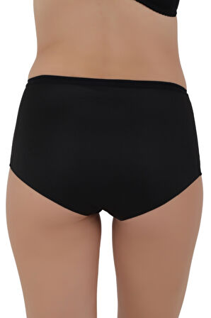 Kadın Yüksek Bel Toparlayıcı Külot - Özel Kalıp 3'lü Paket (Siyah, Beyaz, Ten Renk)