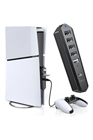 PG-P5S003 PS5 Slim Disk / Dijital 6in1 USB Hub Çoklayıcı Adaptörü