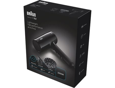 Braun BRHD225E Hd2.2 Iontec Difüzörlü Saç Kurutma Makinesi 2200W, 2 Başlıklı, 3 Kademe Isı Ayarı