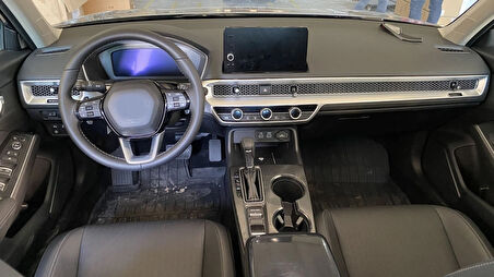 Honda  Civic FE1 2022+ Uyumlu  Göğüslük Kaplama 2 Parça - Silver