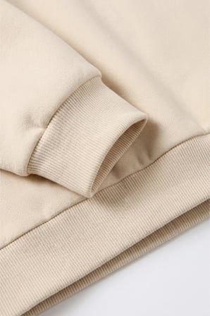 Unisex Minik Kalpler Baskılı Bisiklet Yaka Sweatshirt