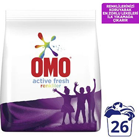 Omo Active Fresh Beyazlar 4 kg ve Renkliler 4 kg 2 li Set