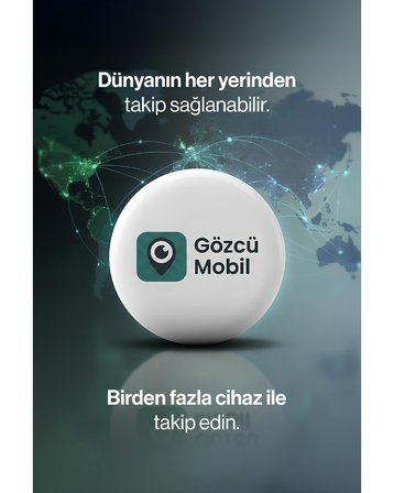 Gözcü Mobil Mini GM002 Profesyonel GPS Takip Cihazı – iOS ve Android Uyumlu Araba, Motor, Valiz, Evcil Hayvan Mıknatıslı Takip Cihazı (Beyaz)