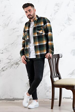 ADVANTE SLİMFİT ÇİFT CEP ODUNCU GÖMLEK