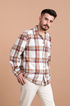 OVERSİZE ERKEK ODUNCU EKOSELİ GÖMLEK