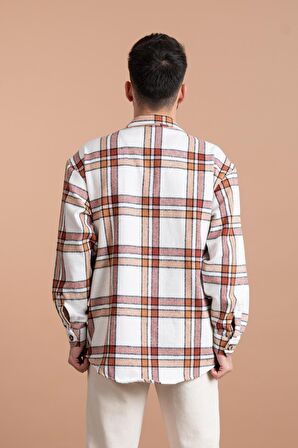 OVERSİZE ERKEK ODUNCU EKOSELİ GÖMLEK