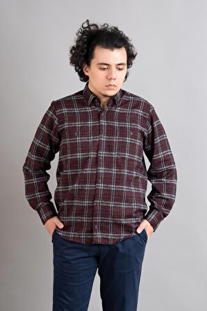 ADVANTE ÇİFT CEPLİ RAHAT KESİM KIŞLIK ERKEK GÖMLEK