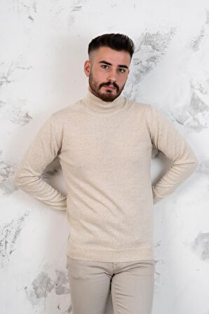 BOĞAZLI SLİMFİT ERKEK TRİKO KAZAK