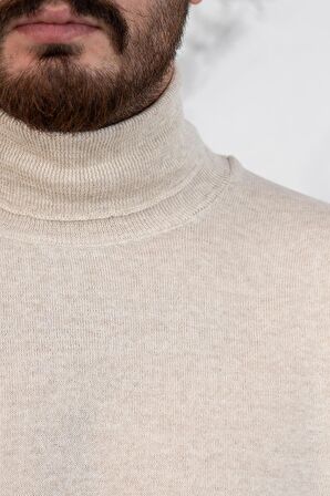 BOĞAZLI SLİMFİT ERKEK TRİKO KAZAK