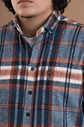 DORSS SLİMFİT EKOSELİ ERKEK ODUNCU GÖMLEK