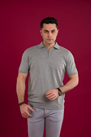 WOOLEN WORLD YAKALI REGULAR FİT ERKEK TRİKO T-SHİRT