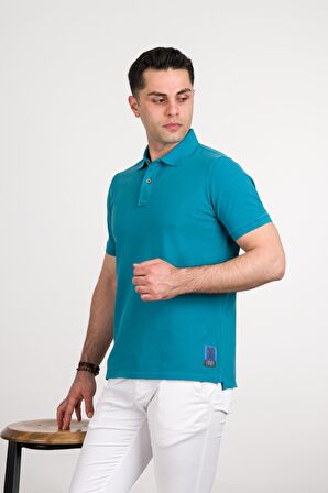 TAŞ YIKAMA REGULAR FİT LACOST KUMAŞ POLO YAKA PAMUKLU ERKEK T-SHİRT