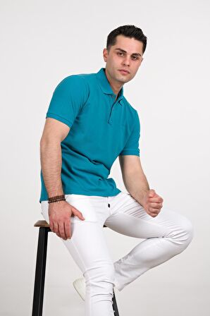 TAŞ YIKAMA REGULAR FİT LACOST KUMAŞ POLO YAKA PAMUKLU ERKEK T-SHİRT