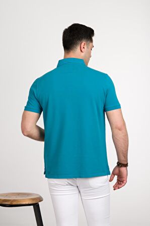 TAŞ YIKAMA REGULAR FİT LACOST KUMAŞ POLO YAKA PAMUKLU ERKEK T-SHİRT