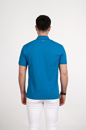REGULAR FİT FERMUARLI POLO YAKA PAMUKLU ERKEK T-SHİRT