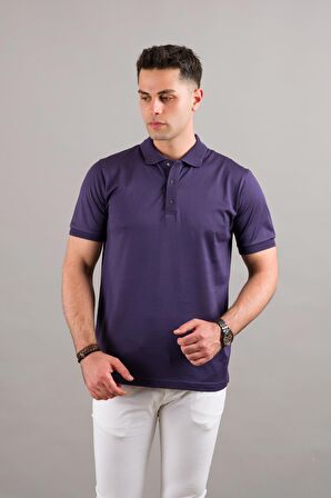 NEHİR by Faruk Ülker Polo Yaka Çıt Çıtlı Merserize Süperfine Cotton Erkek T-Shirt 