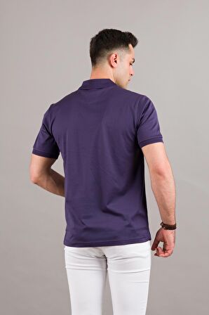 NEHİR by Faruk Ülker Polo Yaka Çıt Çıtlı Merserize Süperfine Cotton Erkek T-Shirt 