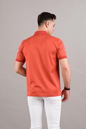 NEHİR by Faruk Ülker Polo Yaka Çıt Çıtlı Merserize Süperfine Cotton Erkek T-Shirt 