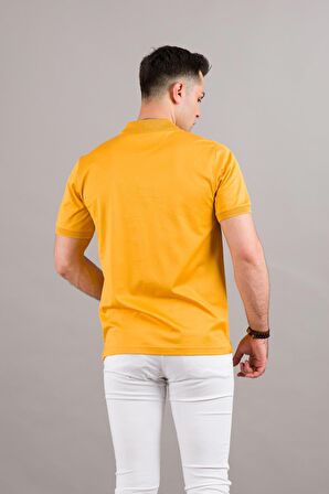 NEHİR by Faruk Ülker Polo Yaka Çıt Çıtlı Merserize Süperfine Cotton Erkek T-Shirt 