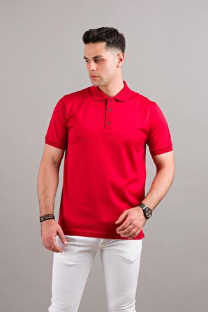 NEHİR by Faruk Ülker Polo Yaka Çıt Çıtlı Merserize Süperfine Cotton Erkek T-Shirt 