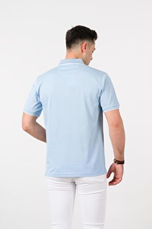 NEHİR by Faruk Ülker Polo Yaka Çıt Çıtlı Lacost Kumaş Pamuklu Erkek T-Shirt 