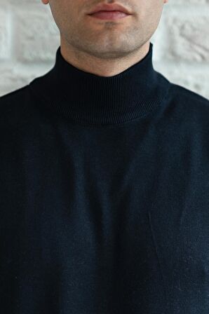 BRNG YARIM BALIKÇI SLİMFİT LİKRALI ERKEK KAZAK